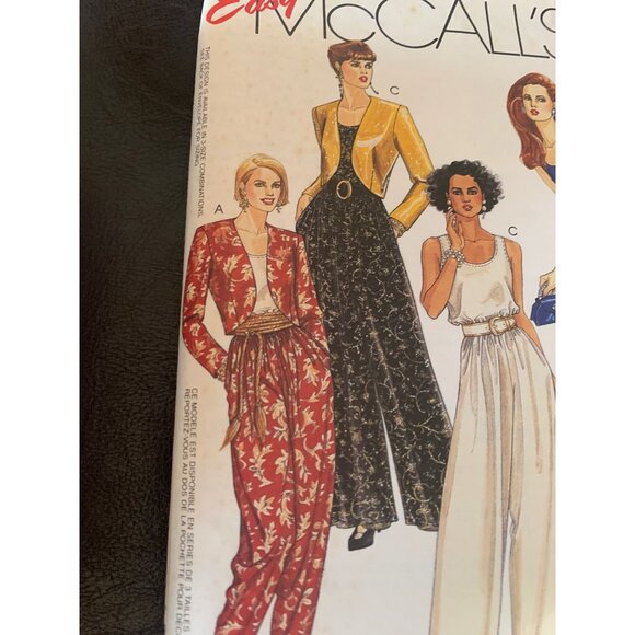 McCall's Misses Lined Jacket Jumpsuit Sewing Pattern Sz 12 - 16 5662 - Uncut - Picture 2 of 10